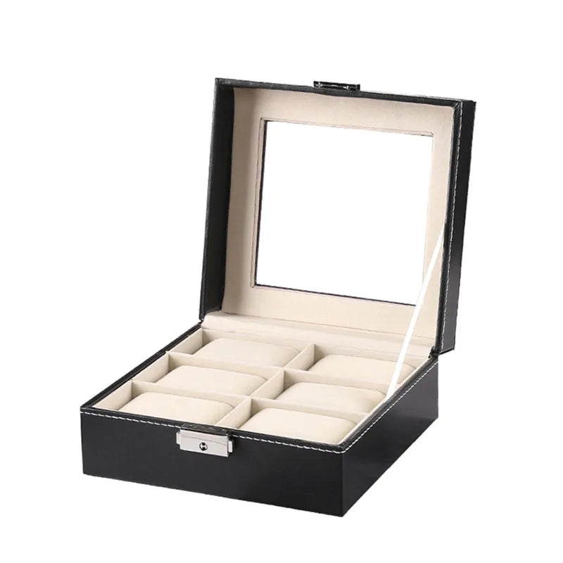 boîte montres simili cuir verte classique cadenas 16cm 11.2cm 8cm