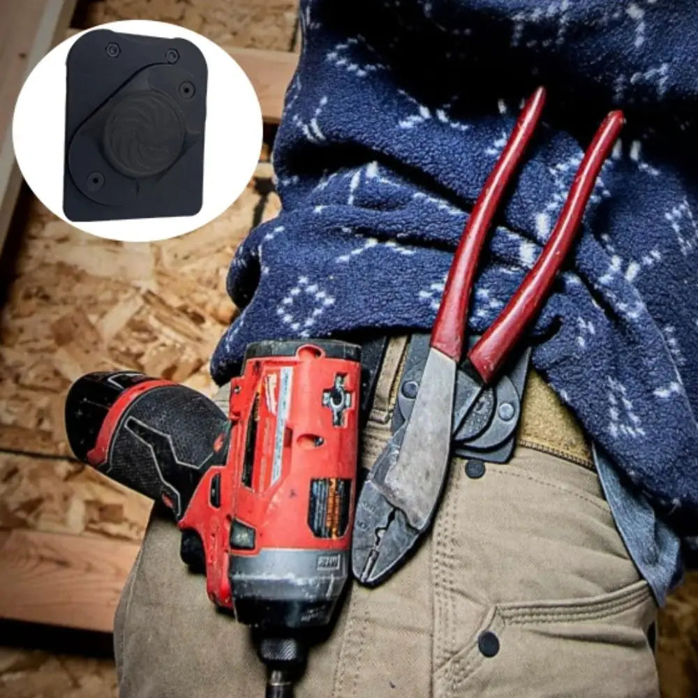 support magnétique porte outils noir attachement ceinture spirale industrielle utilitaire tournevis marteau pince clé