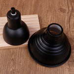lampe chauffante abatjour sécuritaire dôme métallique clip fixation noir blanc industrielle minimaliste