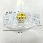 étagères salle bain transparentes texturées modernes clips fixation réutilisables acrylique