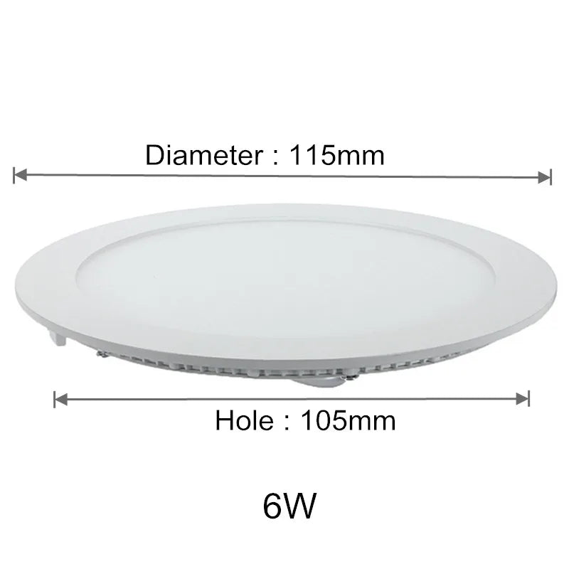 plafonnier led rond encastré moderne blanc aluminium dimmable transformateur intérieur maison