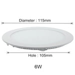 plafonnier led rond encastré moderne blanc aluminium dimmable transformateur intérieur maison