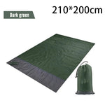 tapis plage imperméable bleu moderne sac rangement clous carabiner camping