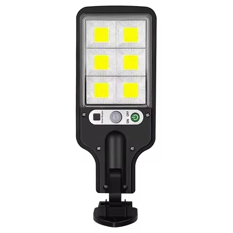 lampe solaire murale led rechargeable noir blanc moderne détecteur mouvement contrôle distance