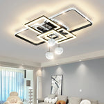 plafonnier moderne luminaire suspendu blanc noir doré cristaux géométrique contemporain