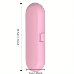 boîte rangement portable brosse dents électrique rose bleu vert moderne clips chargeur intégré contrôle