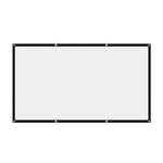 écran projection blanc noir pvc moderne 60 72 84 100 120 150 pouces