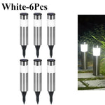 lampe solaire jardin led acier inoxydable moderne argenté doré ip65extérieur minimaliste