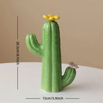 décoration intérieure cactus céramique vert moderne épines fleurs table ornement
