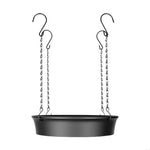 cache pot suspendu moderne noir crochets chaînes lit surélevé pot décoratif support insertion profondeur