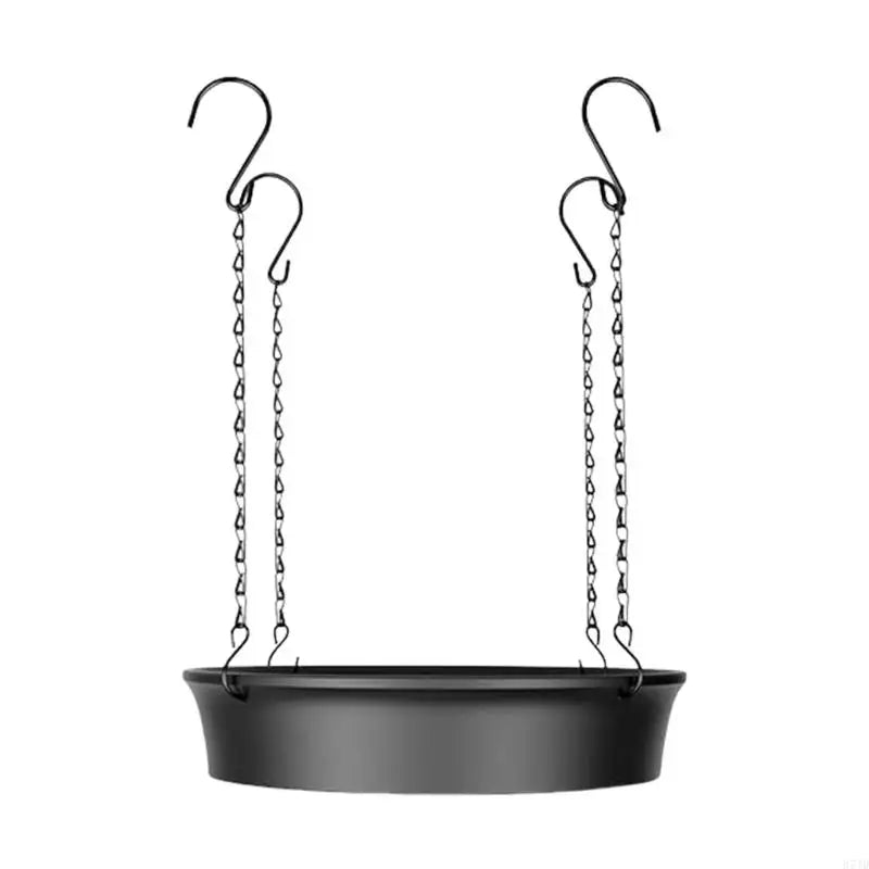 cache pot suspendu moderne noir crochets chaînes lit surélevé pot décoratif support insertion profondeur