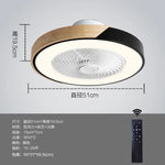 ventilateur bois led gris blanc minimaliste moderne télécommande luminoșité variable certifications sécurité chambre salon