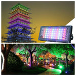 projecteur led noir moderne ip65 étanche télécommande flux lumineux élevé ac220v fixations certifié rohs