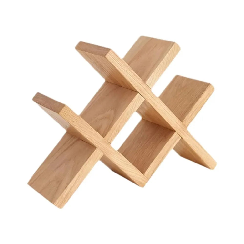 support bouteilles bois clair minimaliste moderne rangement bouteilles finition lisse structure simple