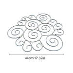 support plante métal résistant intempéries spirales gris vert jardin patioextérieur