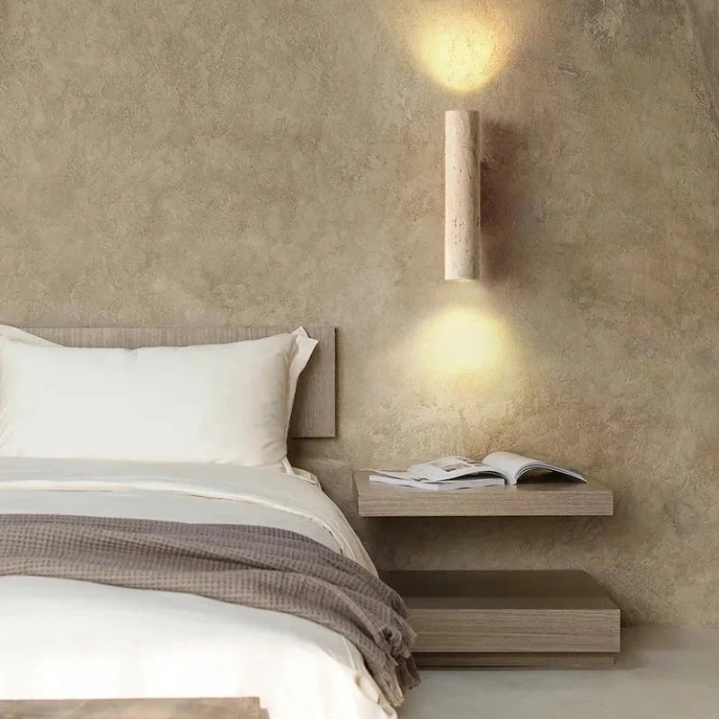 lampe murale moderne marbrée pierre 3000K 4200K entrée chambre étude