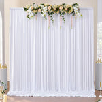rideau polyester uni beige vert blanc moderne poignées extérieure opaque 5x8FT