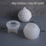 boules noel silicone flocons neige branches houx décoratives traditionnelles vert orange blanc