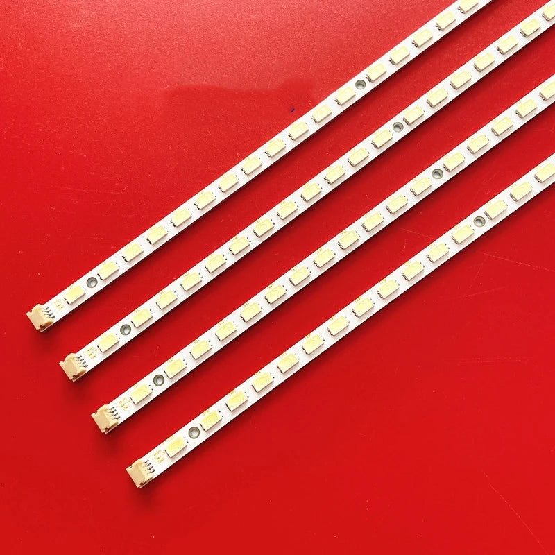 barres lumineuses led blanc rouge modernes 3v 521mm connecteurs dorés 2pcs