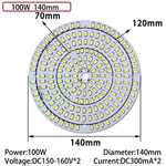 plaque led moderne 50w 70w 100w blanc diodes smd5730 pcb driver aluminium