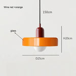 lumière suspendue moderne verre opaque ajouré rouge vin blanc orange jaune vert câble noir