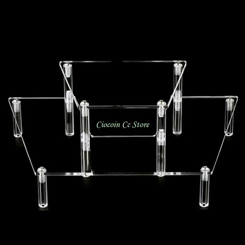 présentation transparente moderne support bijoux transparent sans motif grille tailles