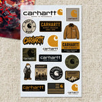 sticker ensemble dessin animé haute qualité papier américain vintage logos textes illustrations