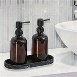 plateau silicium marbre moderne noir blanc gris rangement salle bain coiffeuse