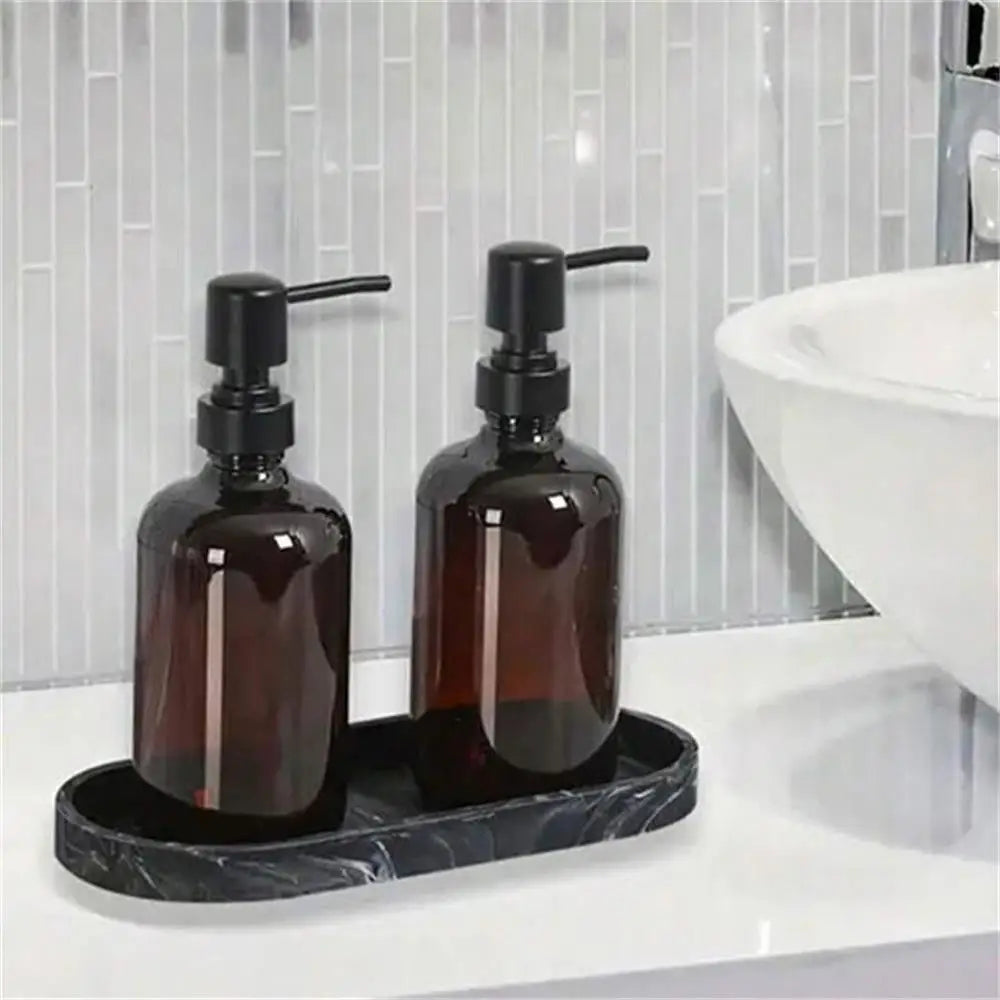 plateau silicium marbre moderne noir blanc gris rangement salle bain coiffeuse
