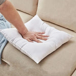 coussin carré blanc anti décubitus moderne lavable main machine 35x35cm 40x40cm 45x45cm 50x50cm 55x55cm