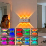 lampe murale led motion sensor charge usb blanc aimants tactile adjustable infinite dimming moderne
