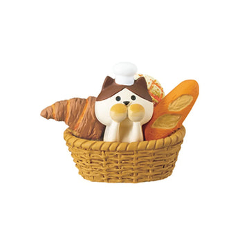 miniature pain pâtisserie chat panda décoration étagère résine mignon petit accessoire cuisine maison