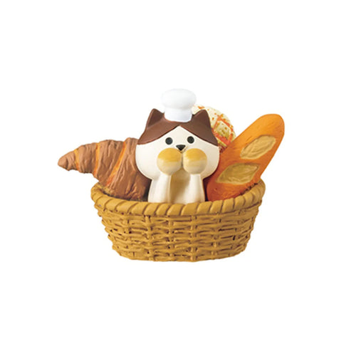 miniature pain pâtisserie chat panda décoration étagère résine mignon petit accessoire cuisine maison