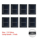 applique murale solaire moderne led noir cellules solaires bleues éclairage extérieur imperméable up down