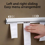 porte menu moderne métal blanc clips restaurant suspendre mur imperméable respectueux environnement