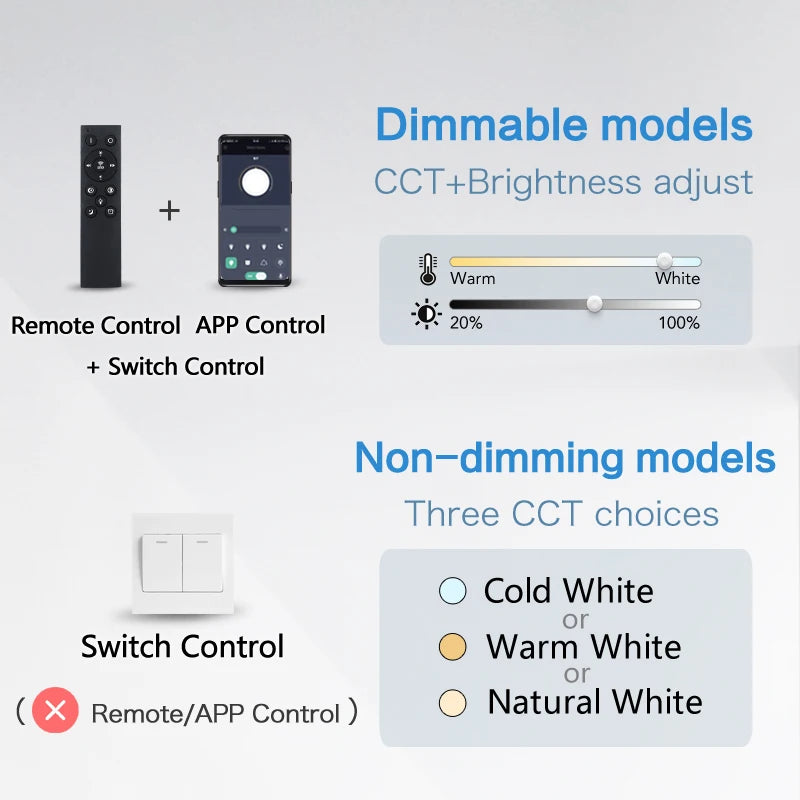 plafonnier led moderne blanc intensité variable application télécommande minimaliste