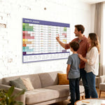 calendrier mural blanc moderne 2026 mensuel accueil organisation dates numéros jours