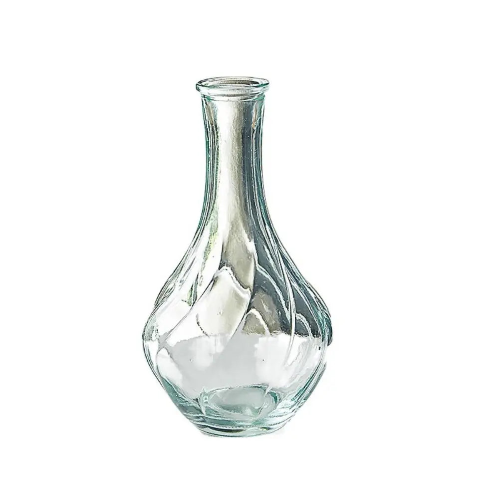vase transparent gravé classique décoration intérieure plante hydroponique maison festive