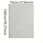 décoration murale adhésive brique texture moderne beige marron gris blanc résistante humide