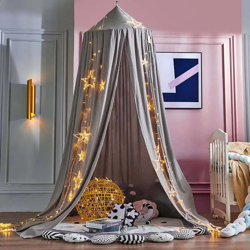 tente lit enfant uni moderne vert menthe rose pâle gris clair rose corail opacité