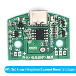 charge usb tactile module circuit imprimé led switch gradation continue trois vitesses blanc vert