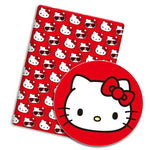 protège carte imprimé hello kitty coton polyester résistant fruits gâteaux cartoon