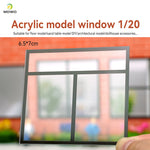 fenêtres transparentes acrylique sections architecturales dioramas construction bâtiments matériaux décoration maison DIY