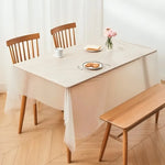 nappes jetables transparentes modernes 180cm lisses motifs carrés minimaliste fêtes empilées