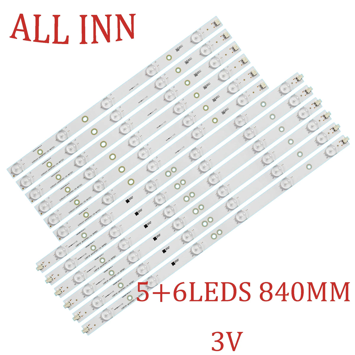 bande led rétro éclairage blanc moderne 840 mm leds 3v