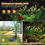 guirlande lumineuse solaire filaments vert jaune moderne semi transparente patio jardin fixée piquet