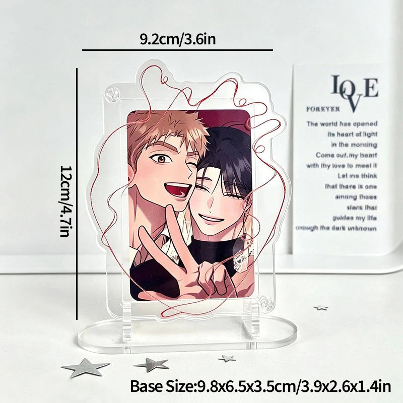 cadre photo moderne transparent clips photo affiche carte postale support cd kpop decoration chambre
