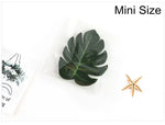 décoration intérieure feuilles vertes artificielles tropical veines naturelles 12 pièces pvc