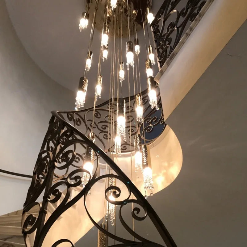 lustre moderne doré transparent 12 lumières facile salon chambre
