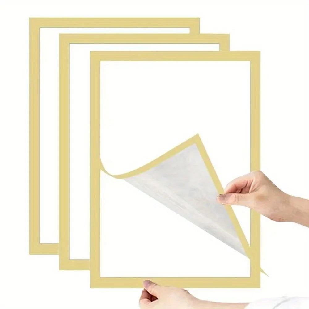 cadres photo aimants noir mat modernes photos notes a4 a6 golden